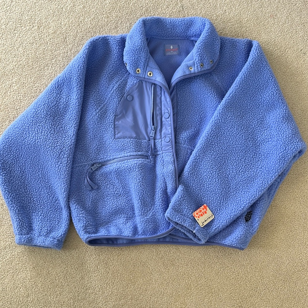 Free people hit the slopes fleece jacket